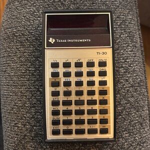 Texas Instruments TI-30 Black Calculator FOR PARTS ONLY